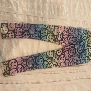 Colorful Smiley Face Kids Leggings